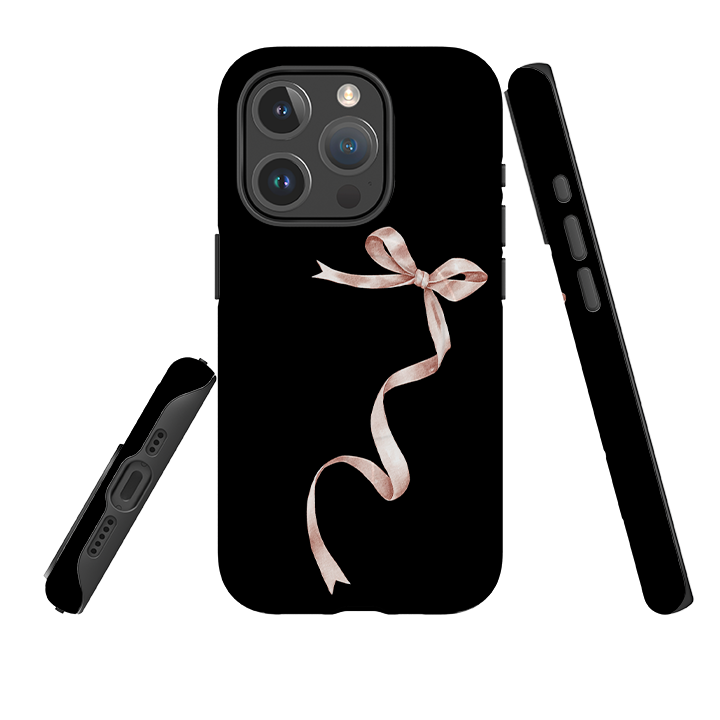 iPhone MagSafe Tough Case -  Wiggly Ribbons Black