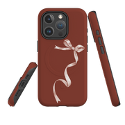 iPhone MagSafe Tough Case -  Wiggly Ribbons Brown
