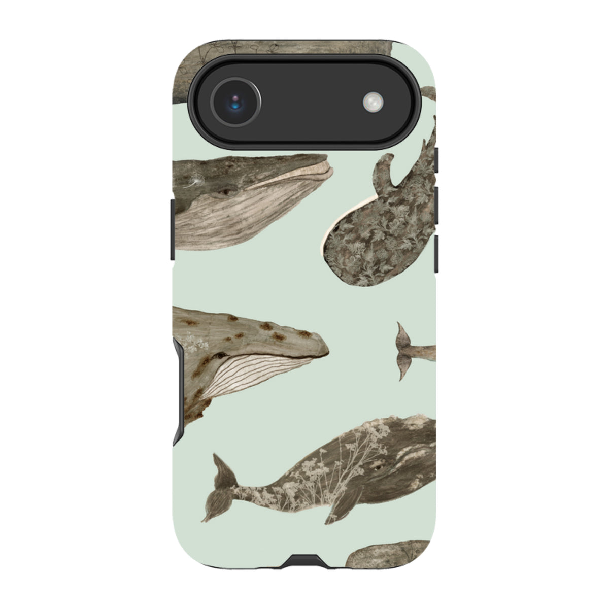 iPhone MagSafe Tough Case - Wild Flower Whales By Katherine Quinn
