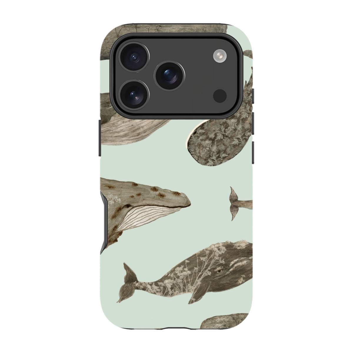 iPhone MagSafe Tough Case - Wild Flower Whales By Katherine Quinn