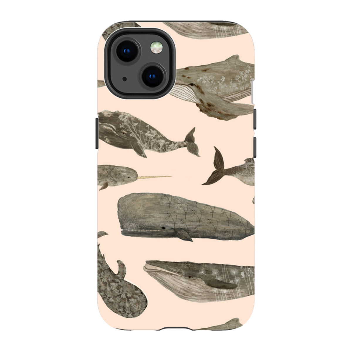 iPhone MagSafe Tough Case - Wild Flower Whales II By Katherine Quinn