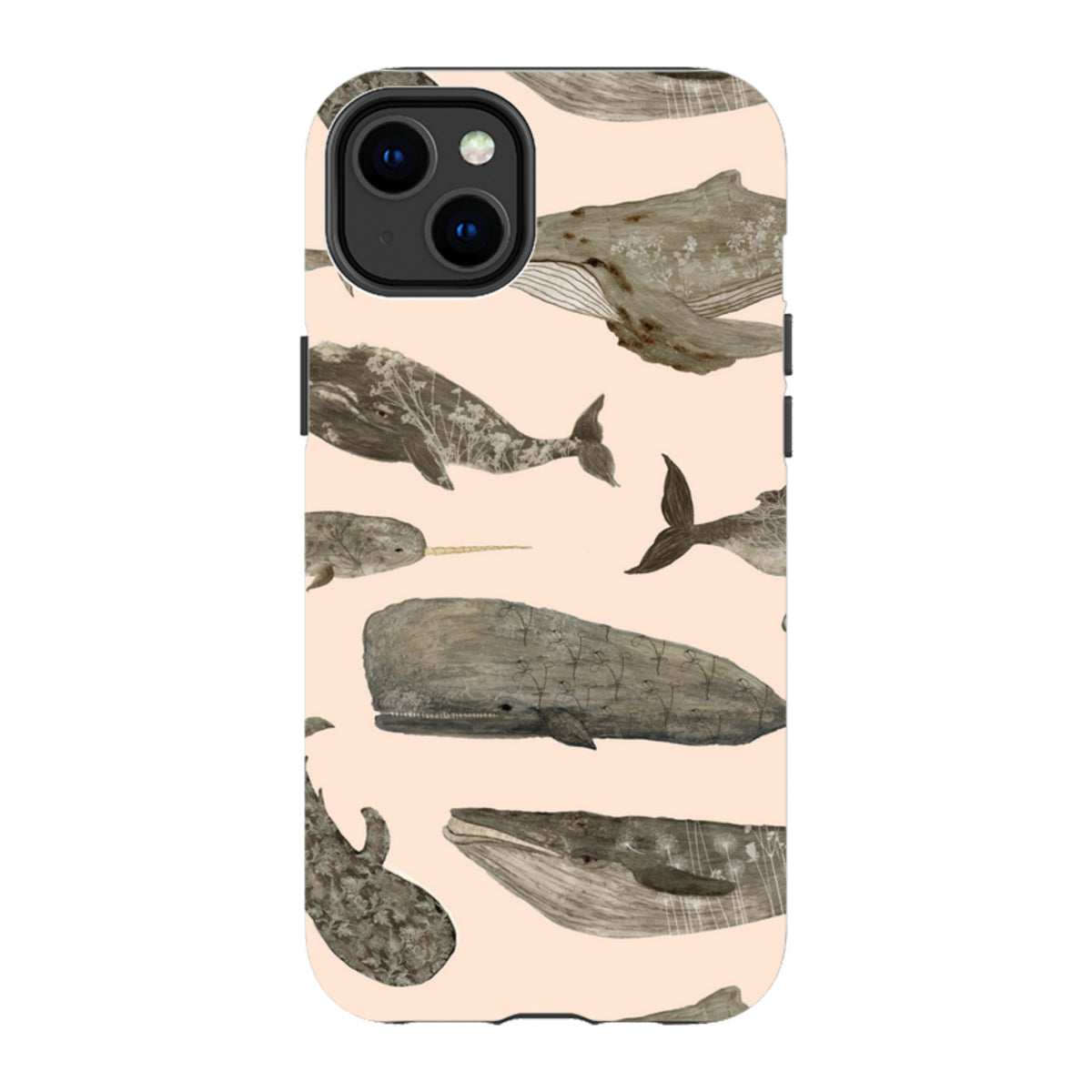 iPhone MagSafe Tough Case - Wild Flower Whales II By Katherine Quinn
