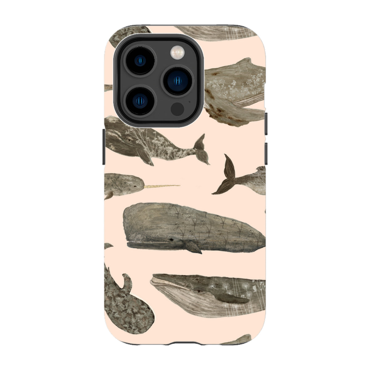 iPhone MagSafe Tough Case - Wild Flower Whales II By Katherine Quinn