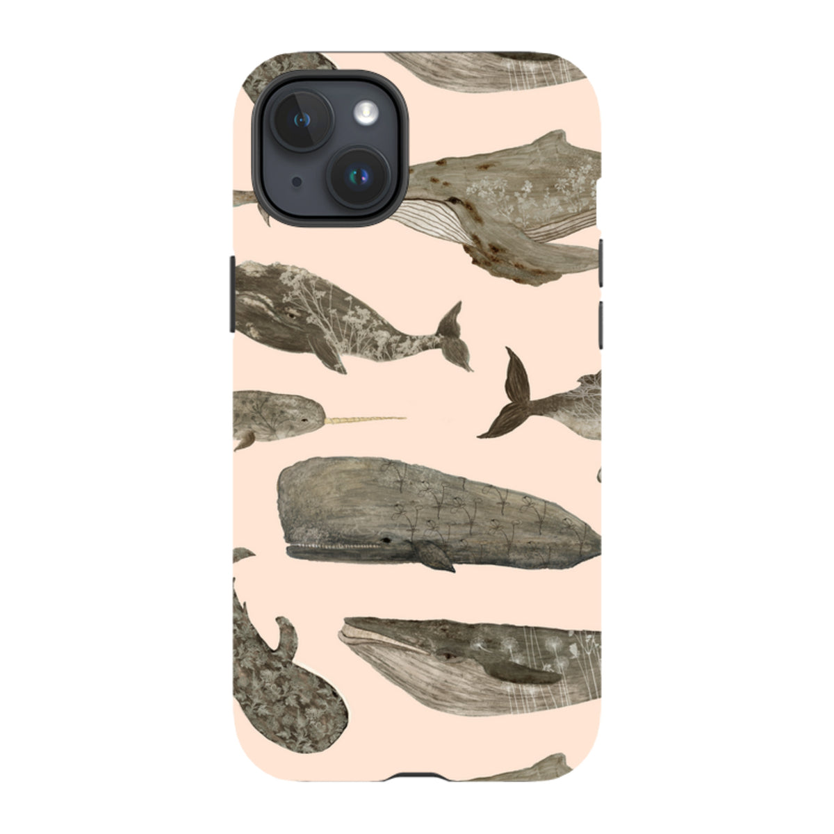 iPhone MagSafe Tough Case - Wild Flower Whales II By Katherine Quinn