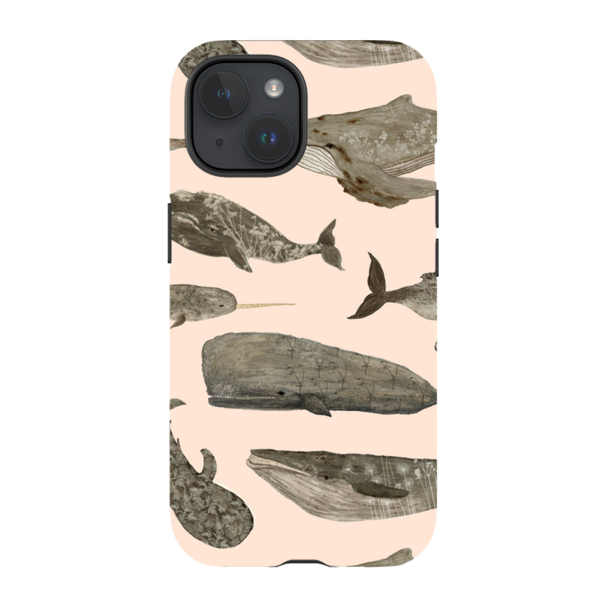 iPhone MagSafe Tough Case - Wild Flower Whales II By Katherine Quinn