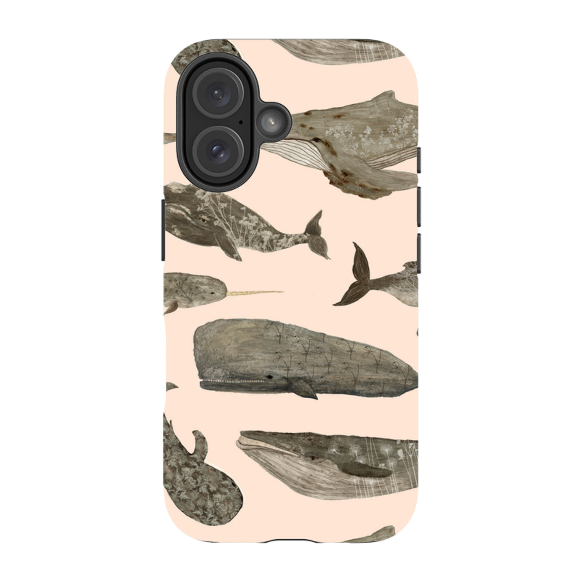 iPhone MagSafe Tough Case - Wild Flower Whales II By Katherine Quinn
