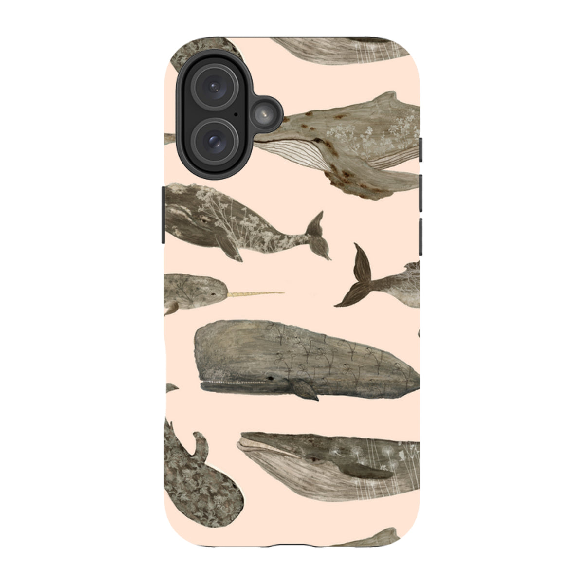 iPhone MagSafe Tough Case - Wild Flower Whales II By Katherine Quinn