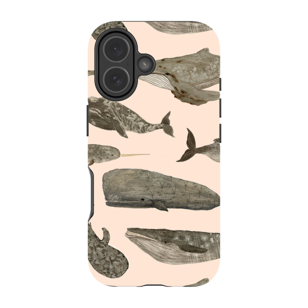 iPhone MagSafe Tough Case - Wild Flower Whales II By Katherine Quinn