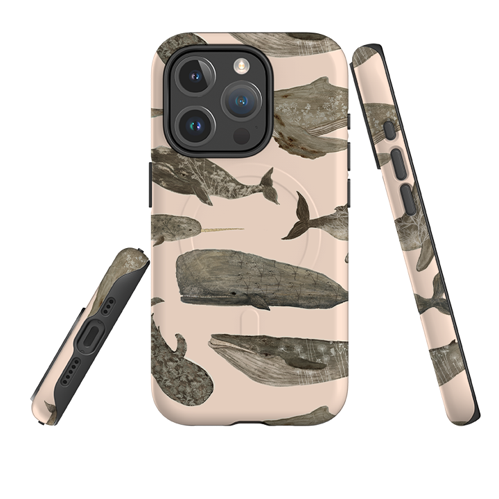 iPhone MagSafe Tough Case - Wild Flower Whales II By Katherine Quinn