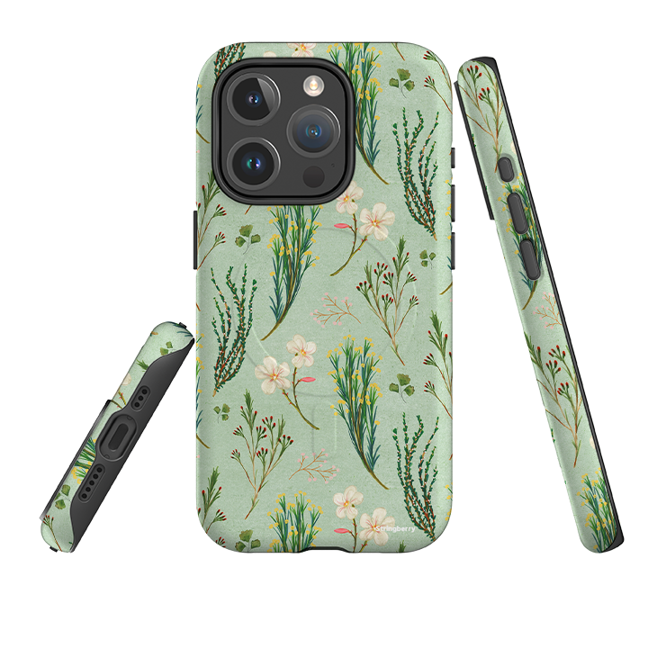 iPhone MagSafe Tough Case - Wild Flowers By Katherine Quinn