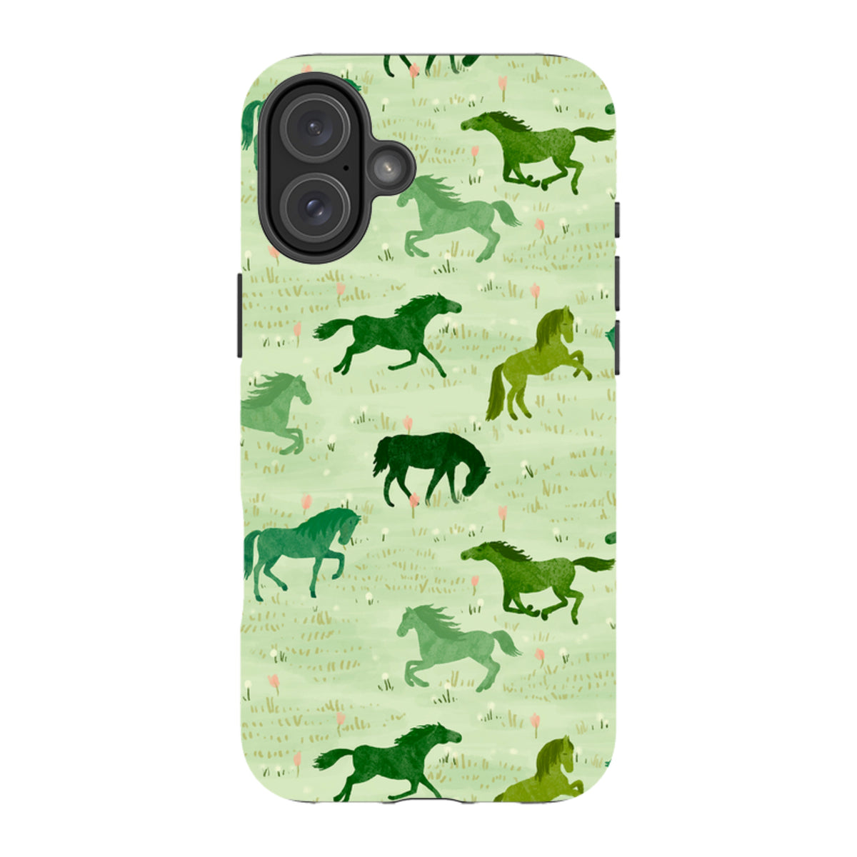 iPhone MagSafe Tough Case - Wild Horses Meadow By Katherine Quinn