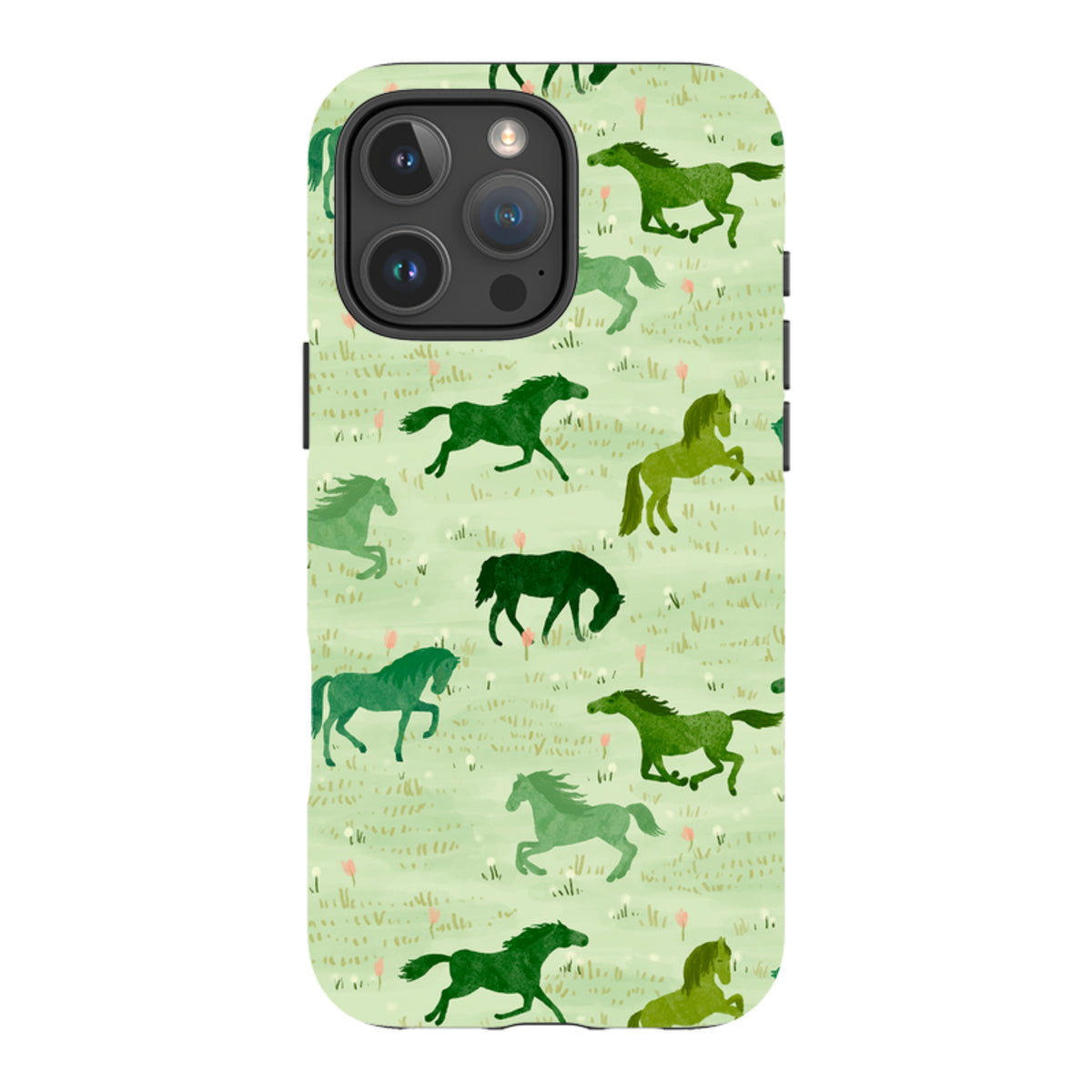 iPhone MagSafe Tough Case - Wild Horses Meadow By Katherine Quinn