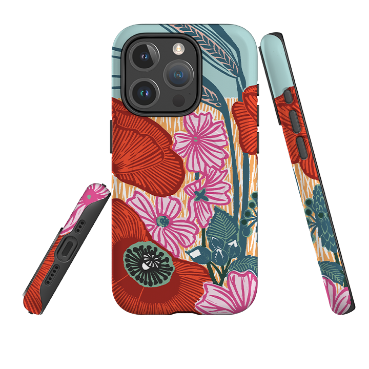 iPhone MagSafe Tough Case -  Wild Poppies By Kate Heiss