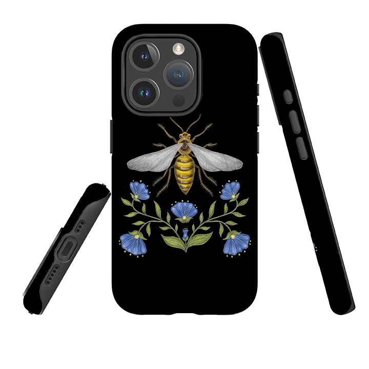 iPhone MagSafe Tough Case - Wings Of Freedom Black By Catherine Rowe