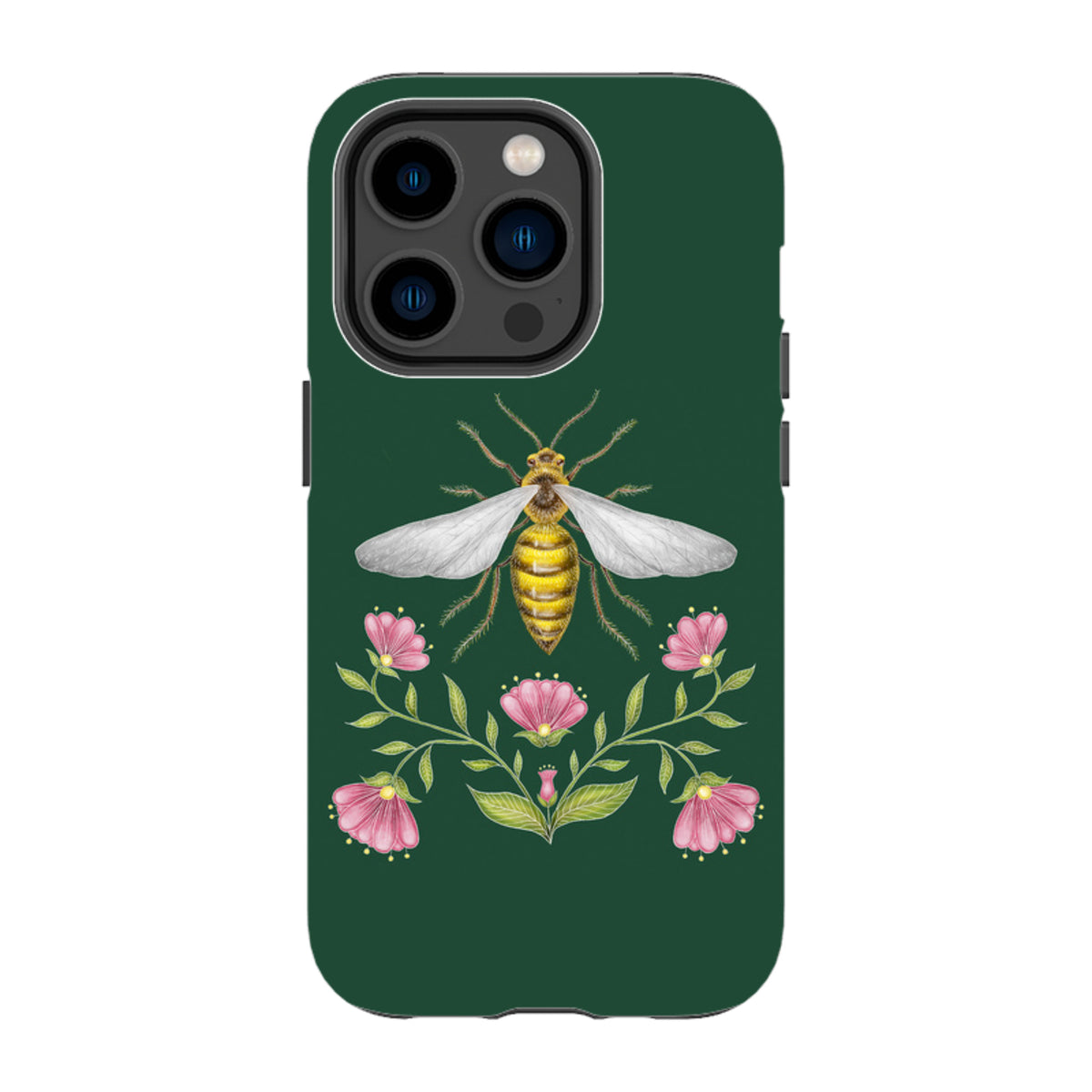 iPhone MagSafe Tough Case - Wings Of Freedom Emerald By Catherine Rowe