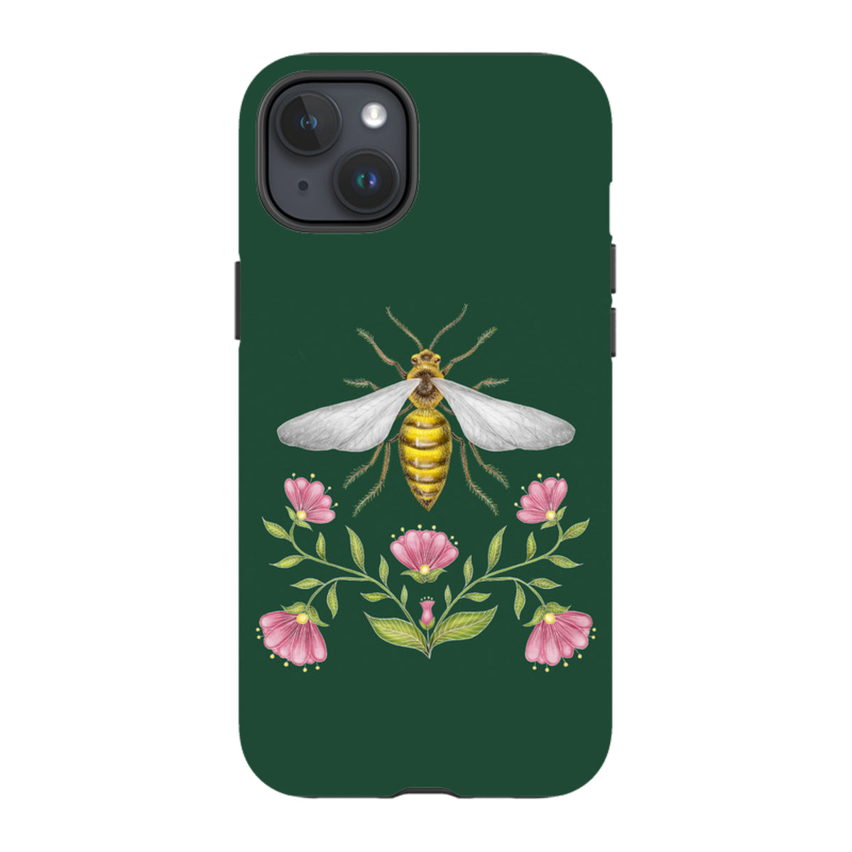 iPhone MagSafe Tough Case - Wings Of Freedom Emerald By Catherine Rowe