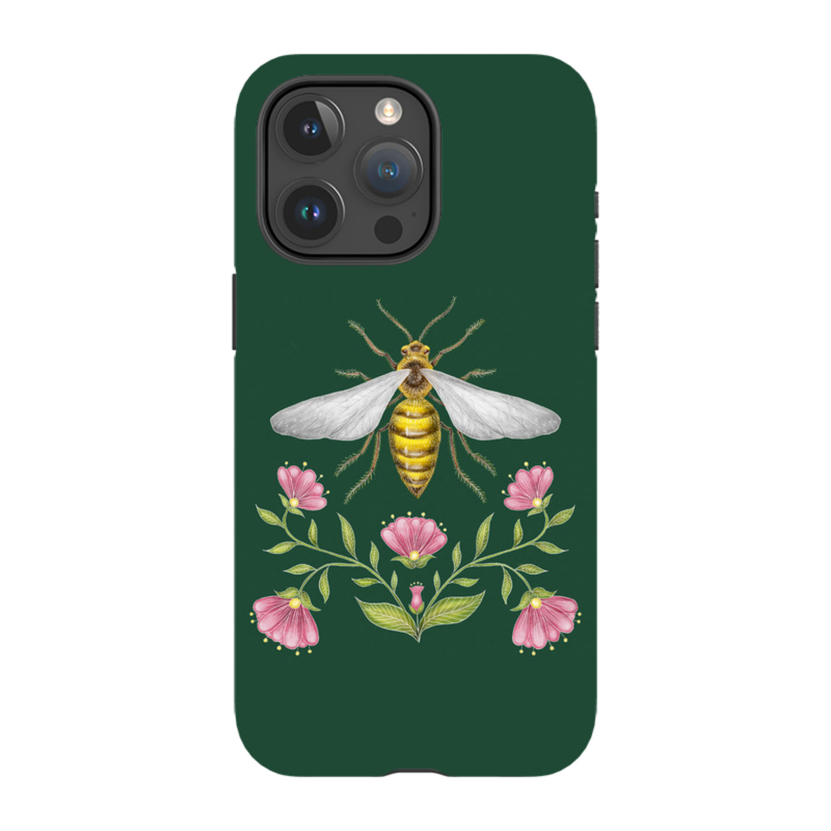 iPhone MagSafe Tough Case - Wings Of Freedom Emerald By Catherine Rowe