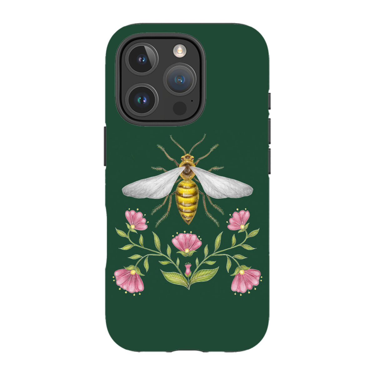 iPhone MagSafe Tough Case - Wings Of Freedom Emerald By Catherine Rowe