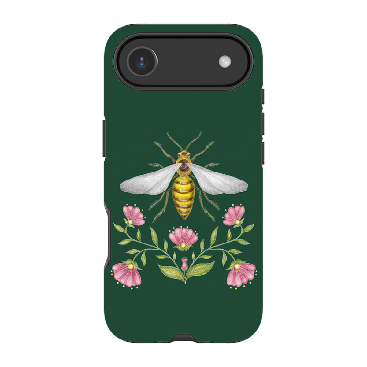 iPhone MagSafe Tough Case - Wings Of Freedom Emerald By Catherine Rowe