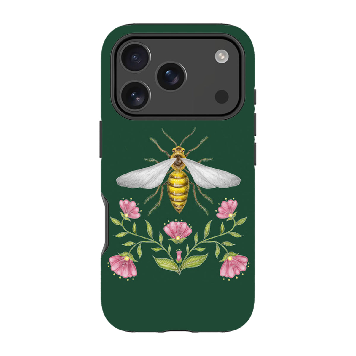 iPhone MagSafe Tough Case - Wings Of Freedom Emerald By Catherine Rowe