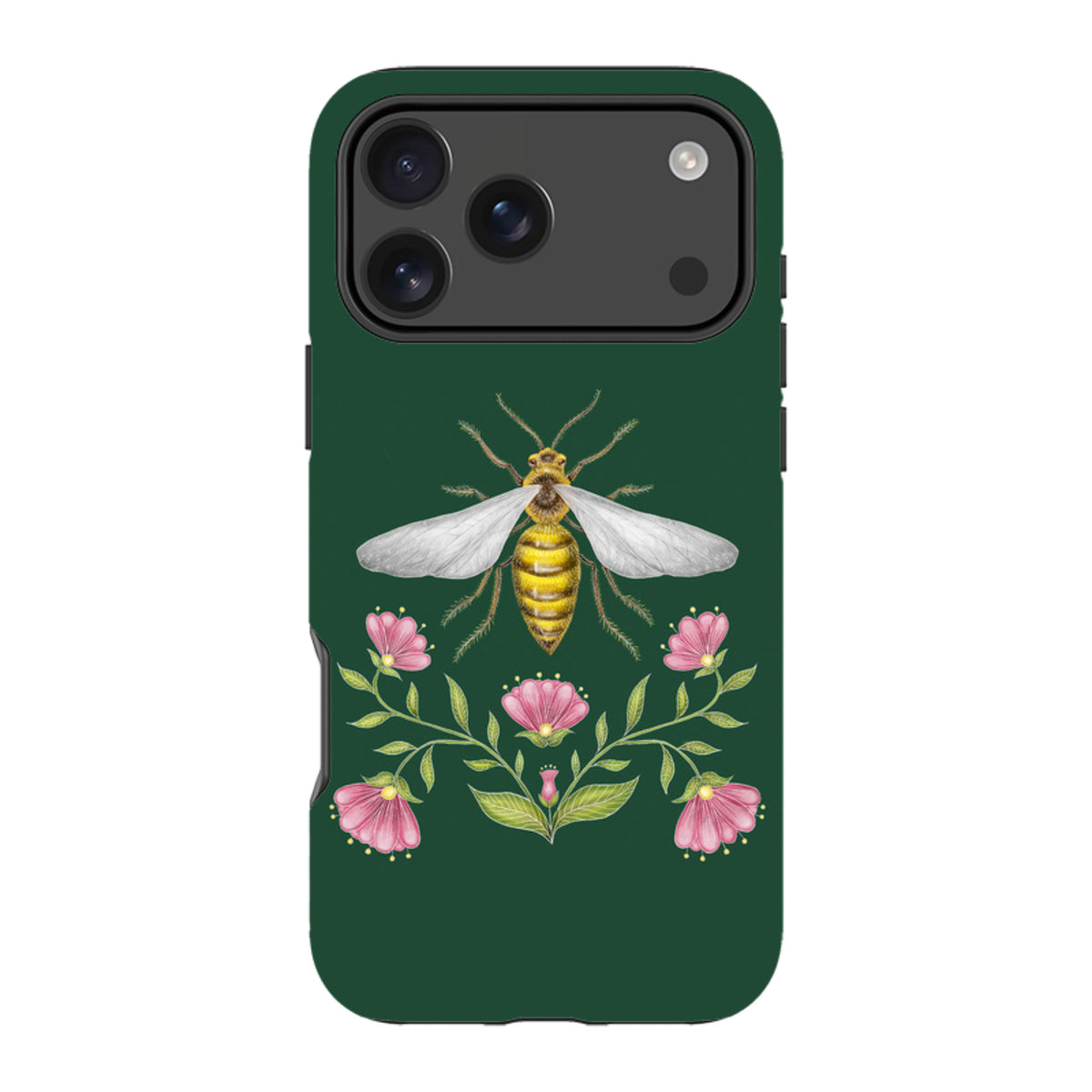 iPhone MagSafe Tough Case - Wings Of Freedom Emerald By Catherine Rowe
