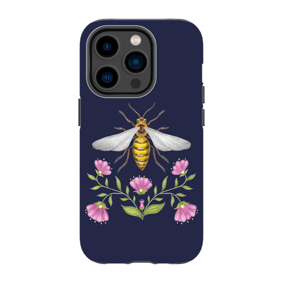 iPhone MagSafe Tough Case - Wings Of Freedom Navy By Catherine Rowe