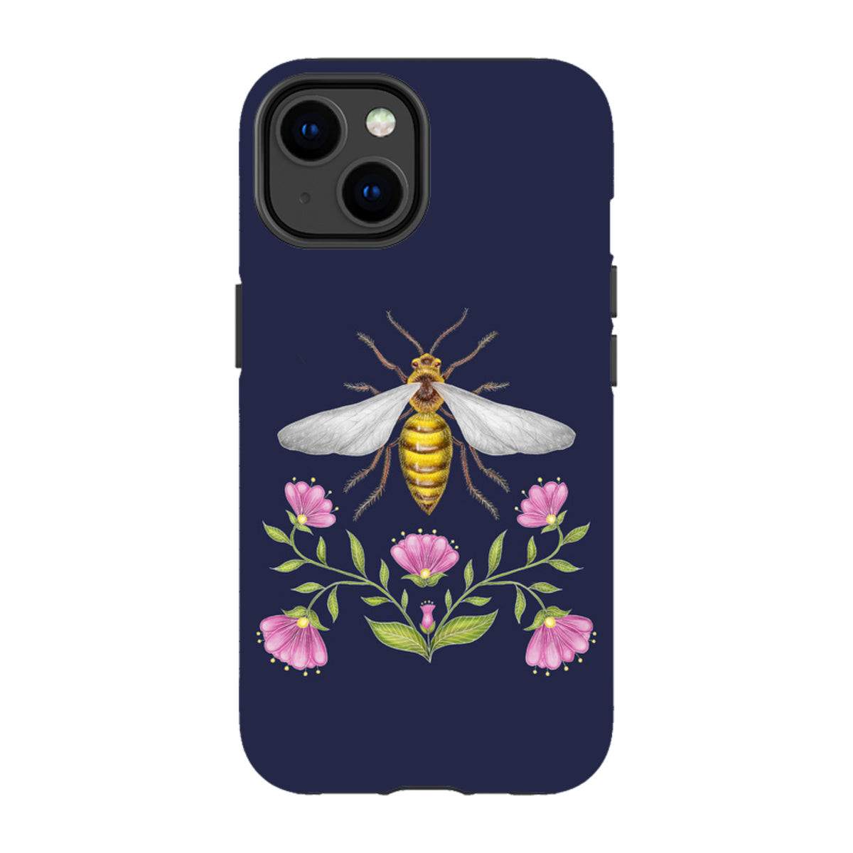 iPhone MagSafe Tough Case - Wings Of Freedom Navy By Catherine Rowe