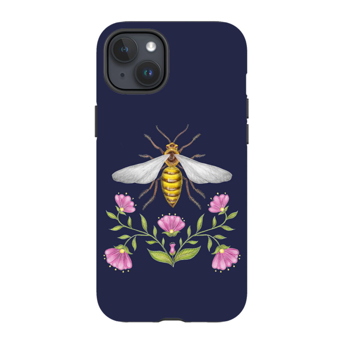 iPhone MagSafe Tough Case - Wings Of Freedom Navy By Catherine Rowe