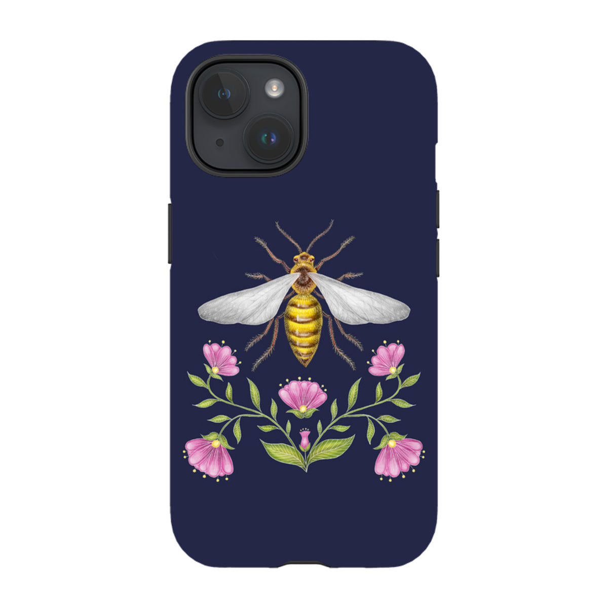 iPhone MagSafe Tough Case - Wings Of Freedom Navy By Catherine Rowe