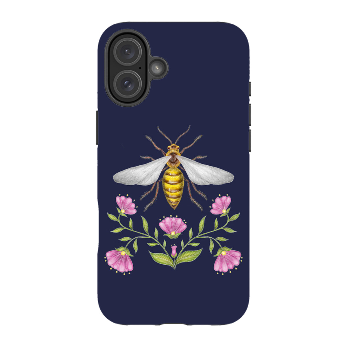 iPhone MagSafe Tough Case - Wings Of Freedom Navy By Catherine Rowe