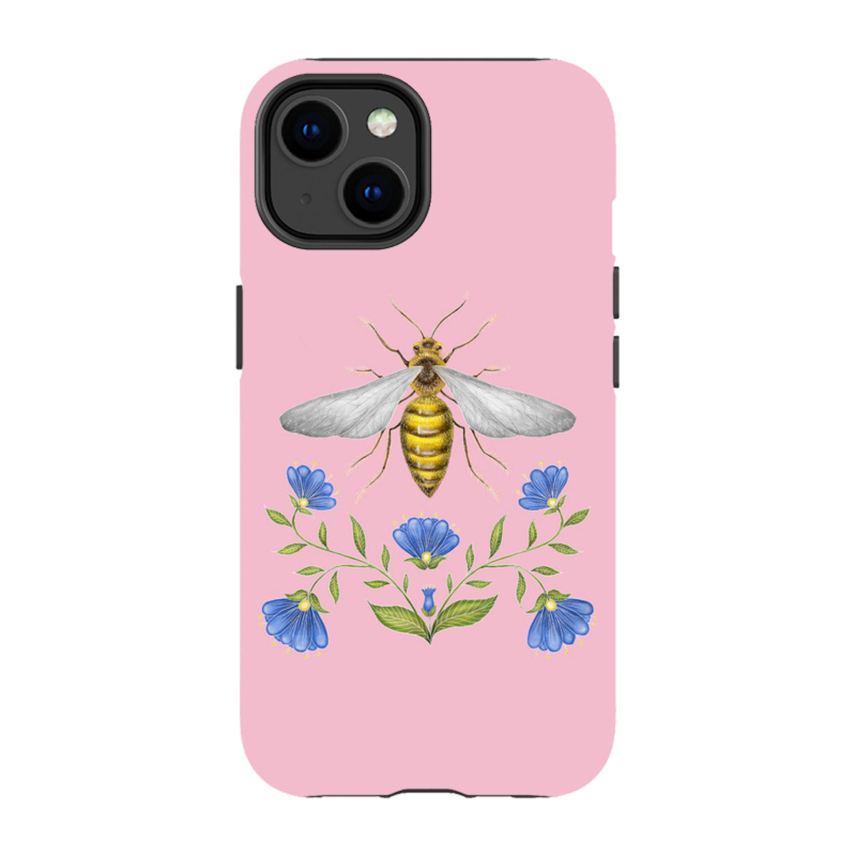 iPhone MagSafe Tough Case - Wings Of Freedom Pink By Catherine Rowe