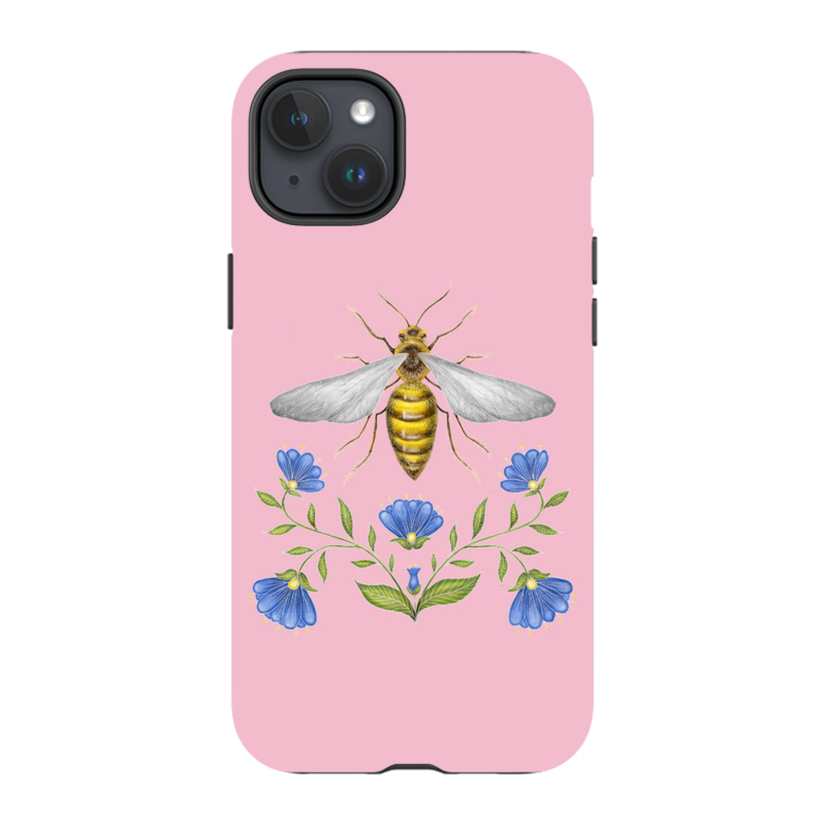 iPhone MagSafe Tough Case - Wings Of Freedom Pink By Catherine Rowe
