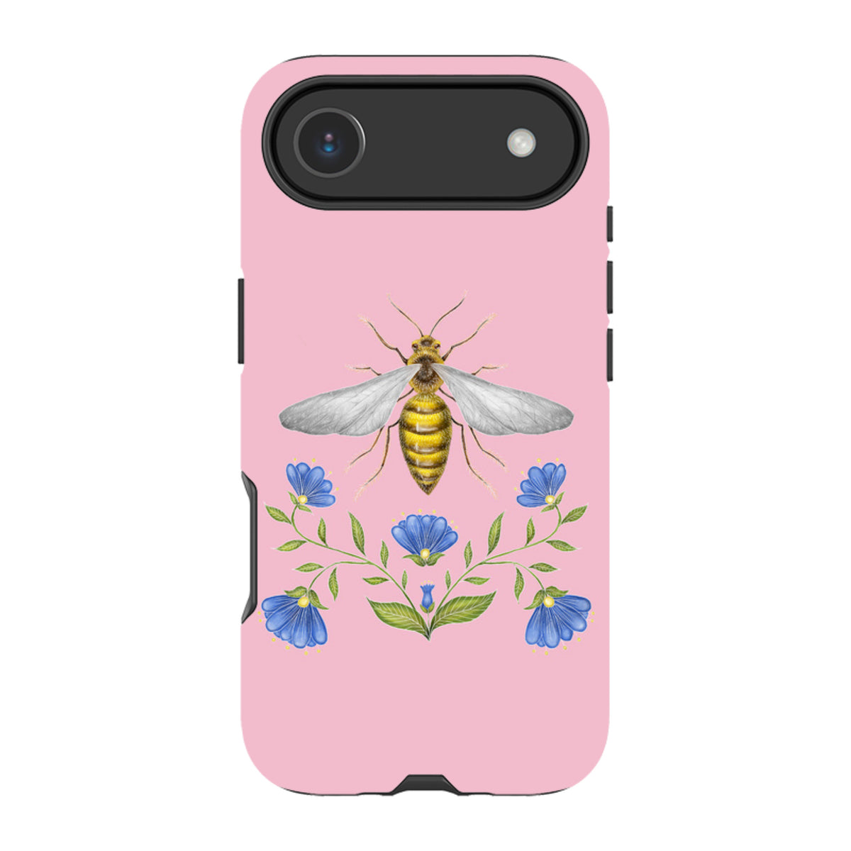 iPhone MagSafe Tough Case - Wings Of Freedom Pink By Catherine Rowe