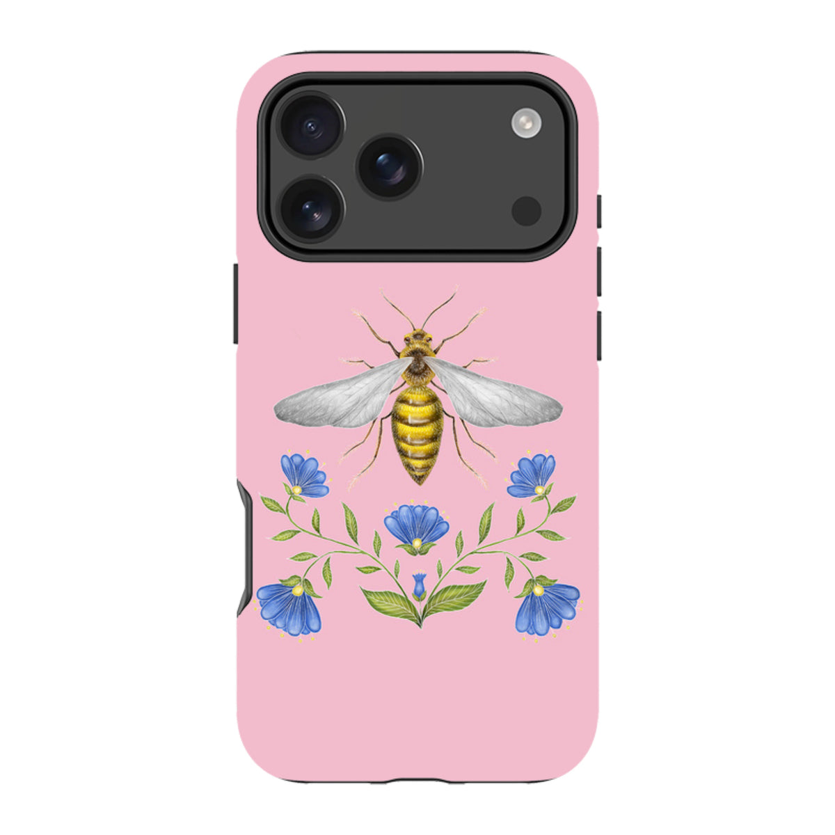 iPhone MagSafe Tough Case - Wings Of Freedom Pink By Catherine Rowe