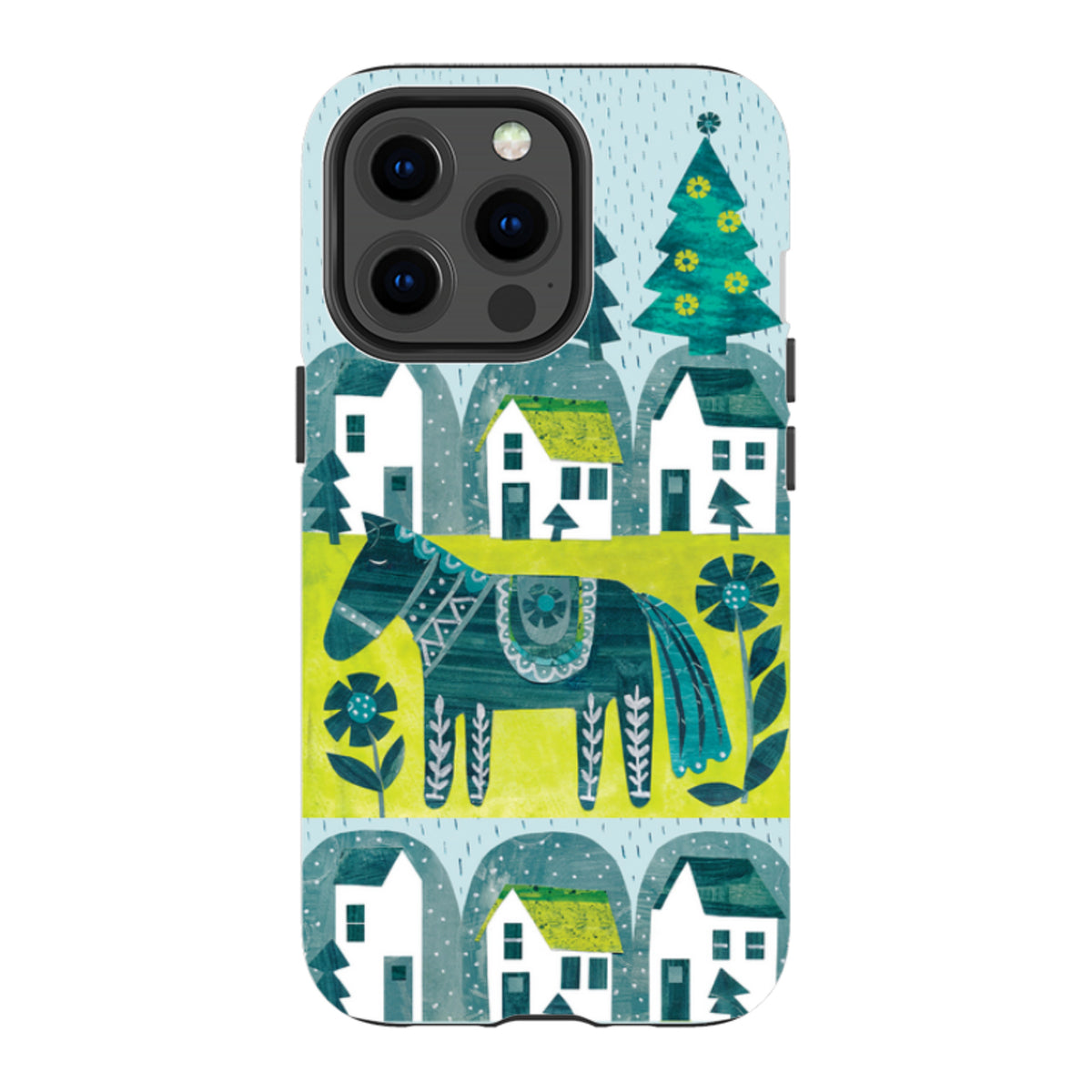 iPhone MagSafe Tough Case - Winter Dala House By Tracey English