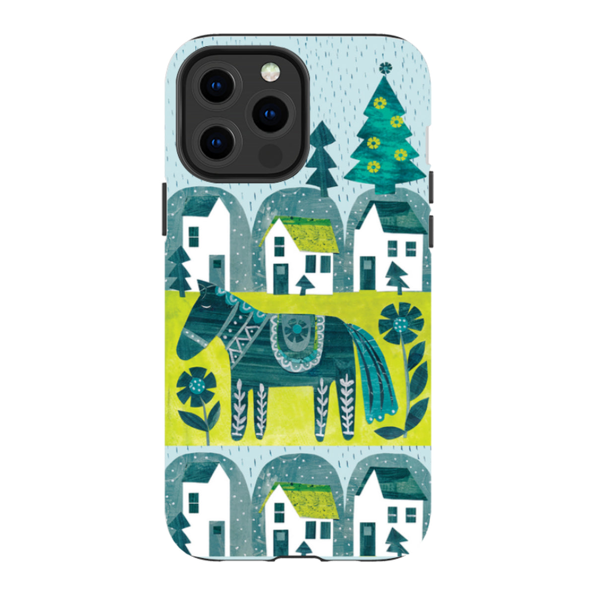 iPhone MagSafe Tough Case - Winter Dala House By Tracey English