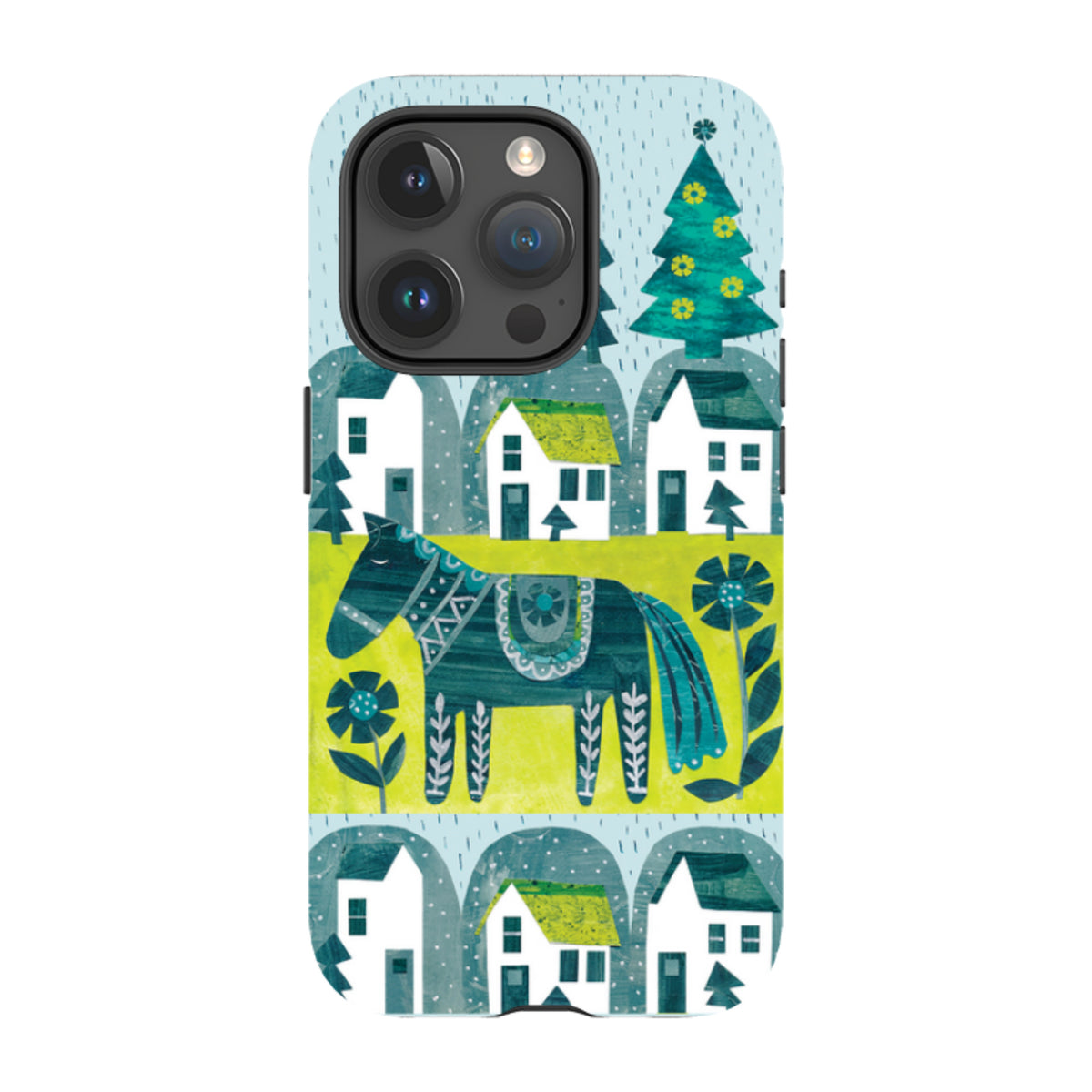 iPhone MagSafe Tough Case - Winter Dala House By Tracey English