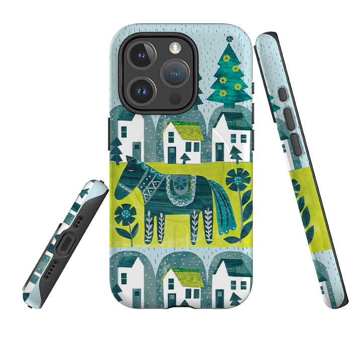 iPhone MagSafe Tough Case - Winter Dala House By Tracey English