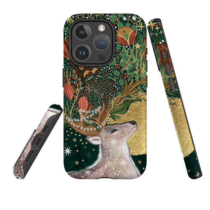 iPhone MagSafe Tough Case - Winter Deer I By Emma Frances Grant