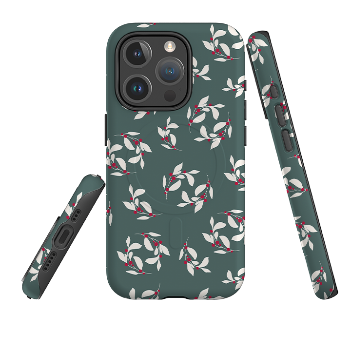 iPhone MagSafe Tough Case - Winter Floral