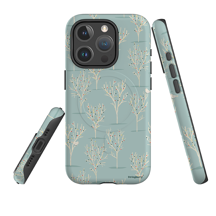iPhone MagSafe Tough Case - Winter Forest By Katherine Quinn
