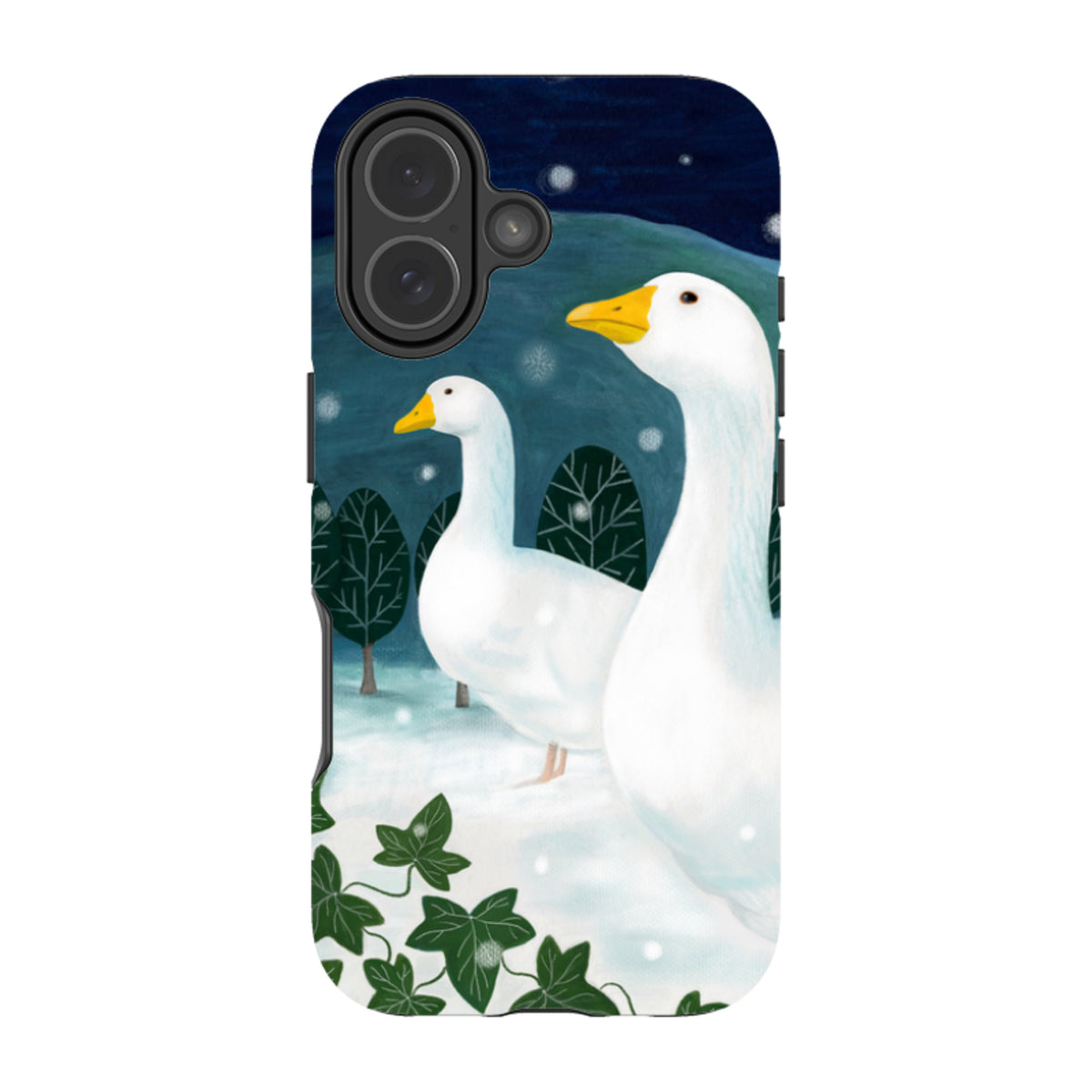 iPhone MagSafe Tough Case - Winter Geese By Bex Parkin