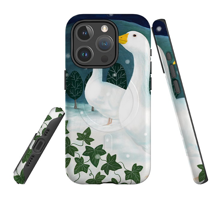 iPhone MagSafe Tough Case - Winter Geese By Bex Parkin