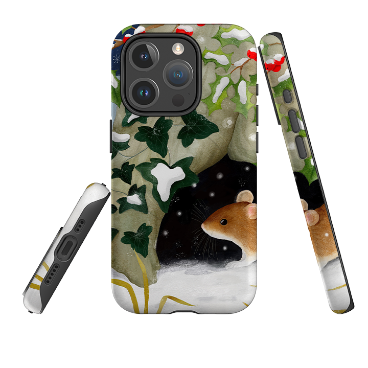 iPhone MagSafe Tough Case - Winter Mouse By Bex Parkin