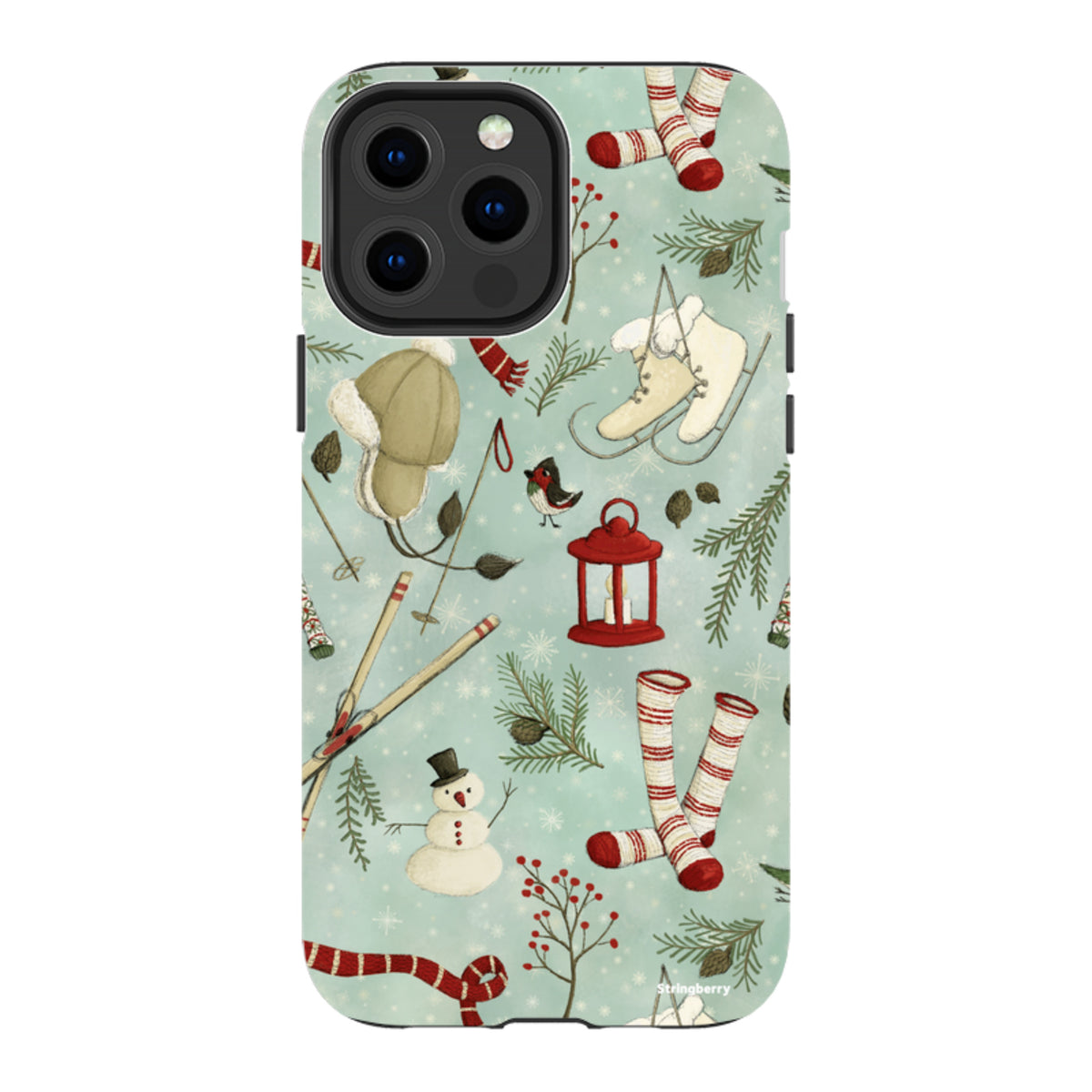 iPhone MagSafe Tough Case - Winter Pattern By Maja Lindberg