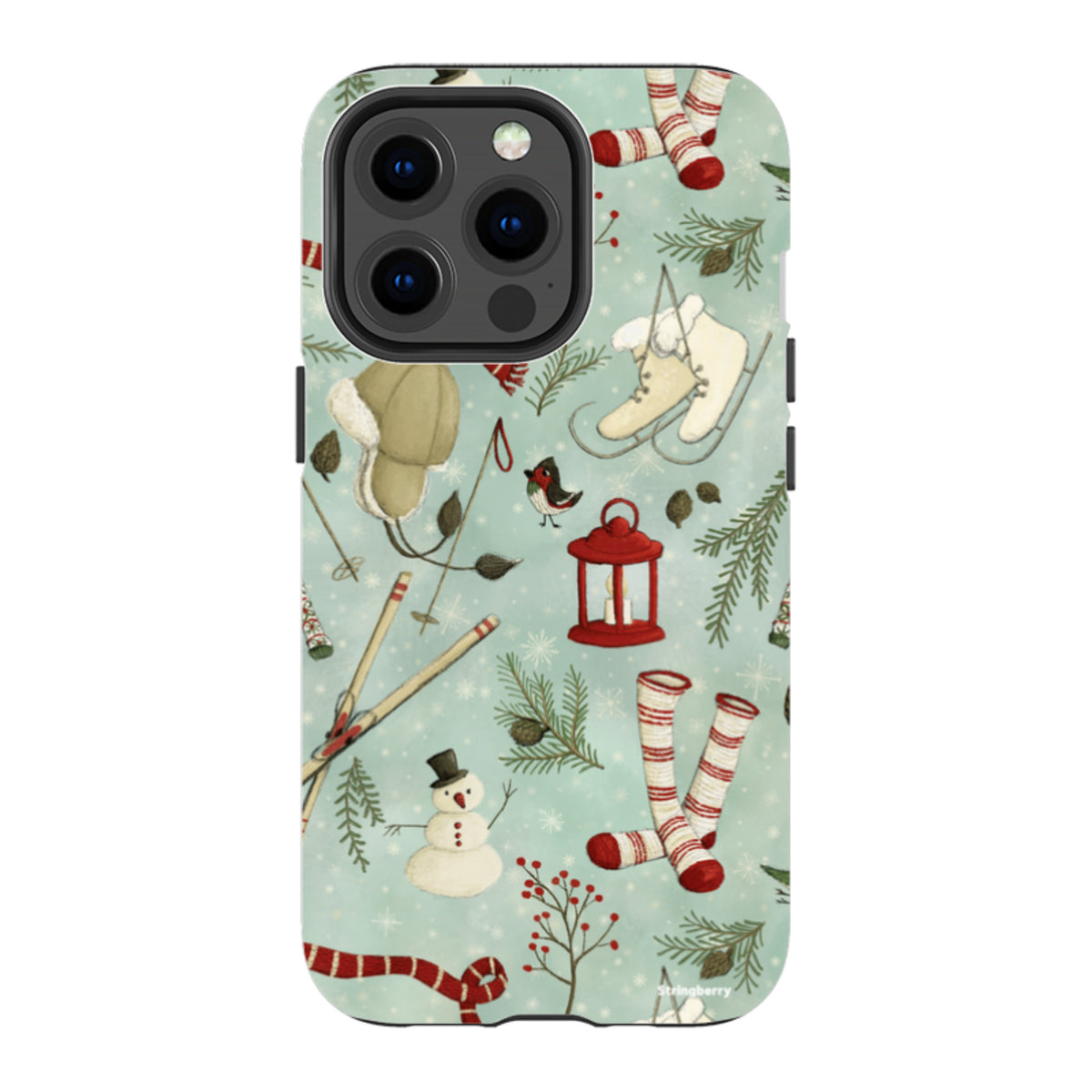 iPhone MagSafe Tough Case - Winter Pattern By Maja Lindberg