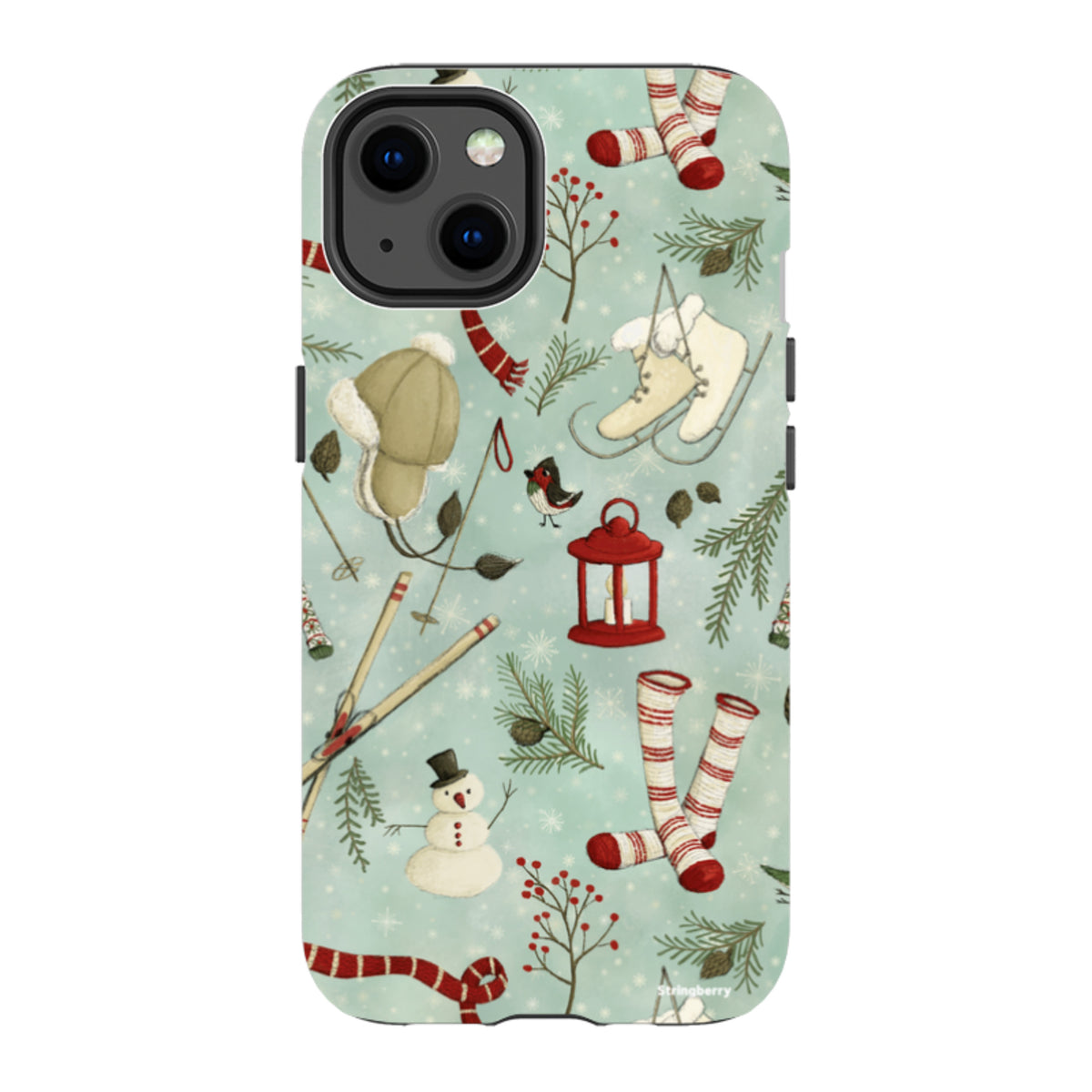 iPhone MagSafe Tough Case - Winter Pattern By Maja Lindberg