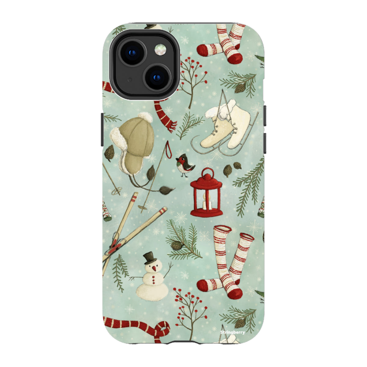 iPhone MagSafe Tough Case - Winter Pattern By Maja Lindberg