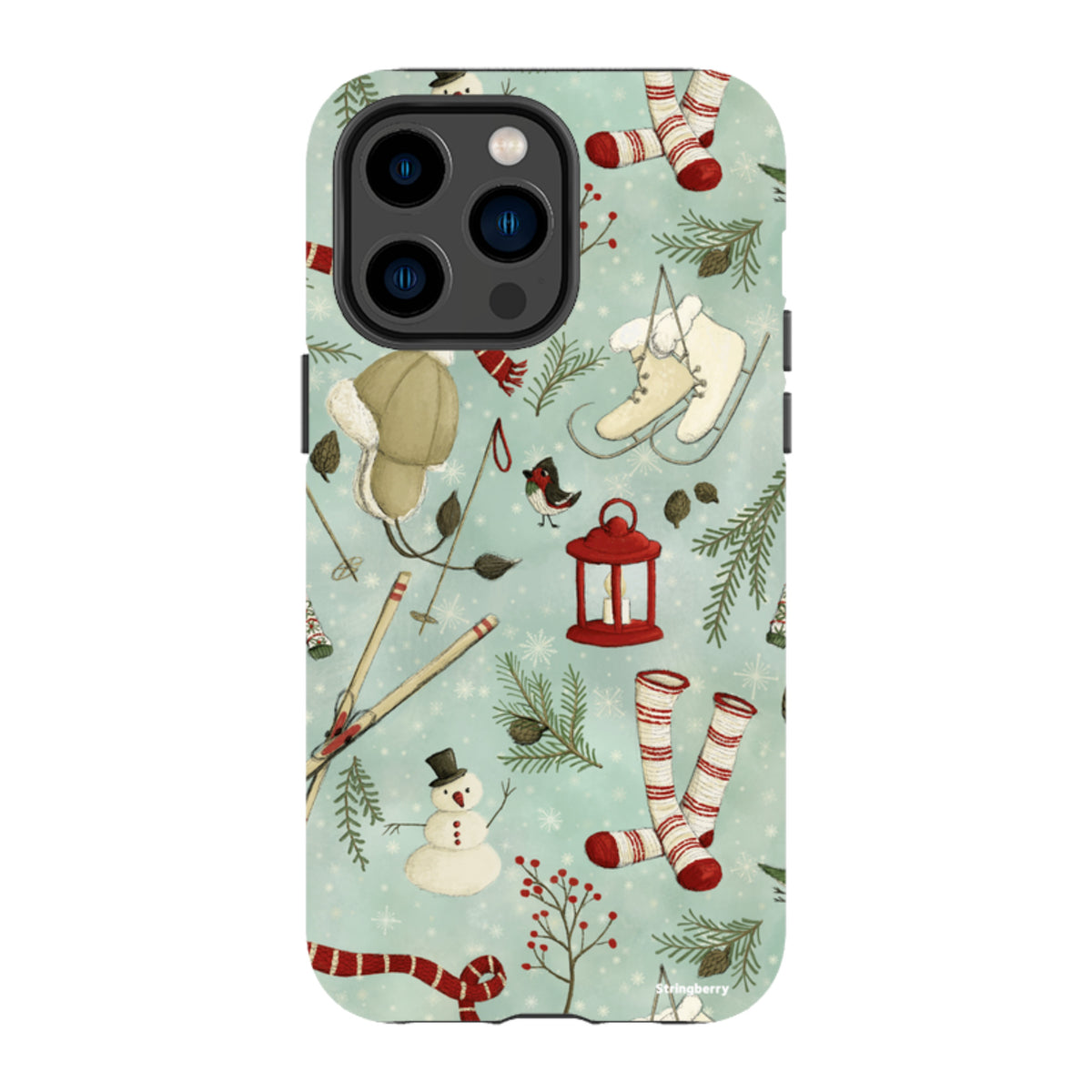 iPhone MagSafe Tough Case - Winter Pattern By Maja Lindberg