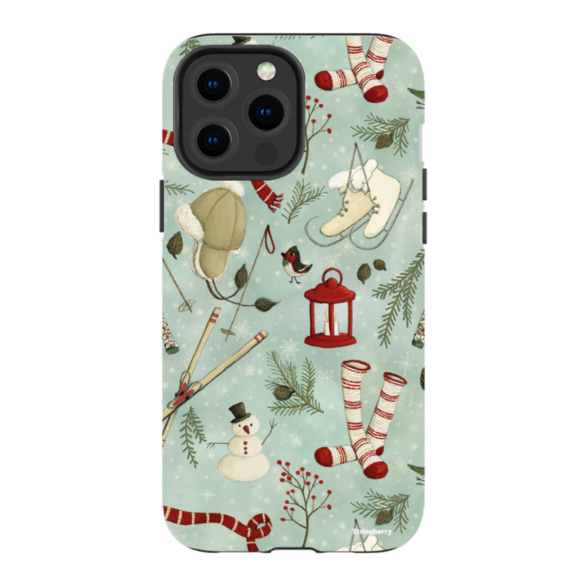 iPhone MagSafe Tough Case - Winter Pattern By Maja Lindberg